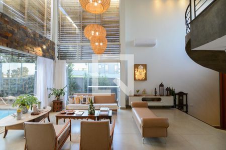 Sala de casa de condomínio para alugar com 5 quartos, 350m² em , Ribeirão Preto