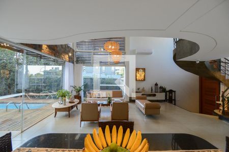 Sala de casa de condomínio para alugar com 5 quartos, 350m² em , Ribeirão Preto