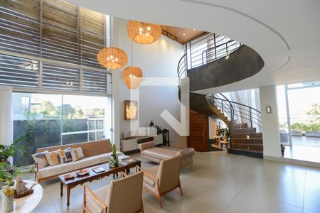 Sala de casa de condomínio para alugar com 5 quartos, 350m² em , Ribeirão Preto