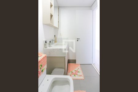 Banheiro da Suíte de apartamento à venda com 1 quarto, 57m² em Pinheiros, São Paulo