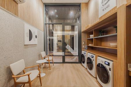 Lavanderia de kitnet/studio para alugar com 1 quarto, 26m² em Sumarezinho, São Paulo