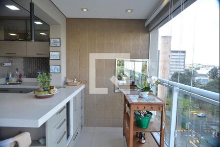 Varanda gourmet de apartamento à venda com 2 quartos, 92m² em Jardim, Santo André