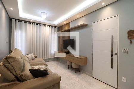 Sala de casa de condomínio para alugar com 2 quartos, 96m² em Residencial das Americas, Ribeirão Preto