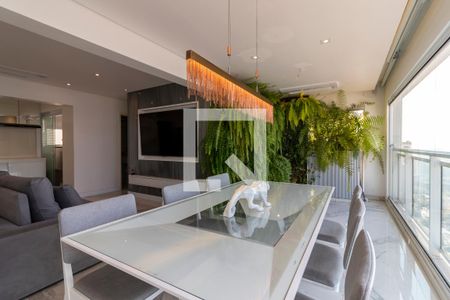 Sala de Jantar / Varanda Gourmet de apartamento para alugar com 3 quartos, 92m² em Jardim Paraiso, São Paulo