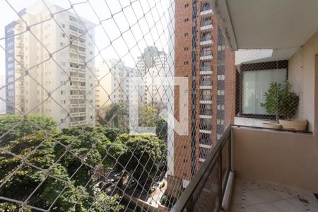 Varanda da Sala de apartamento para alugar com 4 quartos, 143m² em Moema, São Paulo