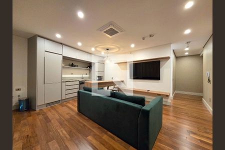 Sala/Cozinha de apartamento à venda com 2 quartos, 73m² em Vila Olímpia, São Paulo