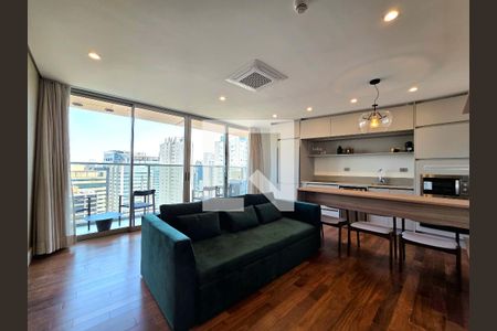 Sala/Cozinha de apartamento à venda com 2 quartos, 73m² em Vila Olímpia, São Paulo