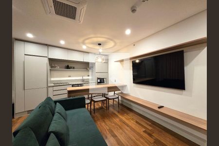 Sala/Cozinha de apartamento à venda com 2 quartos, 73m² em Vila Olímpia, São Paulo