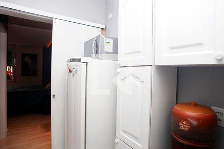 Cozinha + Área de Serviço de kitnet/studio à venda com 1 quarto, 37m² em Petrópolis, Porto Alegre