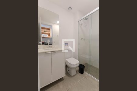 Banheiro de kitnet/studio à venda com 1 quarto, 25m² em Consolação, São Paulo