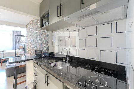 Cozinha de kitnet/studio para alugar com 1 quarto, 30m² em Jardim Paulista, São Paulo
