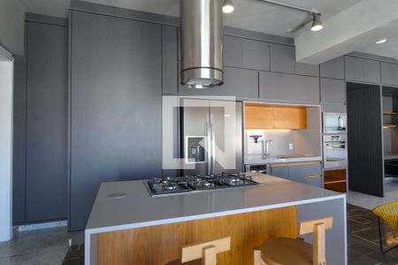 Sala/Cozinha de apartamento à venda com 1 quarto, 140m² em Vila Nova Conceição, São Paulo