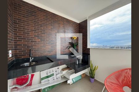 Varanda da Sala de apartamento à venda com 2 quartos, 58m² em Jardim Guacu, Santo André