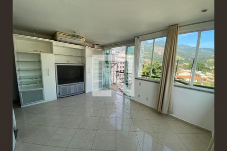 Sala - Cobertura de apartamento à venda com 3 quartos, 154m² em Anil, Rio de Janeiro