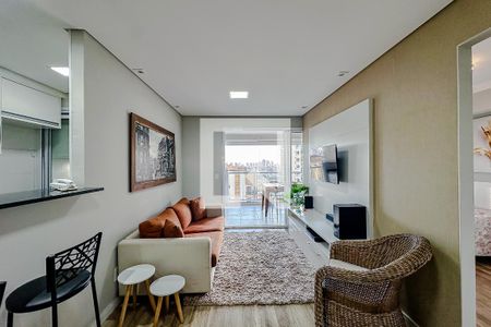 Sala de apartamento para alugar com 1 quarto, 52m² em Vila Regente Feijó, São Paulo