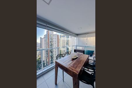 Varanda da Sala de apartamento para alugar com 1 quarto, 52m² em Vila Regente Feijó, São Paulo