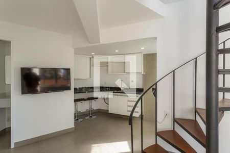 Sala/Cozinha de apartamento à venda com 1 quarto, 45m² em Moema, São Paulo
