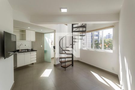  Salla de apartamento à venda com 1 quarto, 45m² em Moema, São Paulo