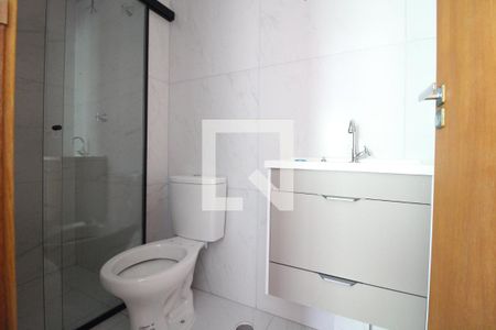 Banheiro da Suíte de apartamento à venda com 1 quarto, 28m² em Cupecê, São Paulo