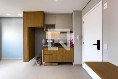Sala e cozinha de apartamento à venda com 1 quarto, 30m² em Vila Mariana, São Paulo