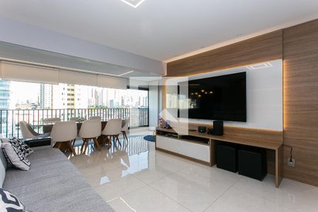 Sala de apartamento à venda com 3 quartos, 124m² em Tatuapé, São Paulo