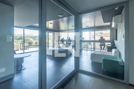 Área comum de kitnet/studio à venda com 1 quarto, 25m² em Indianópolis, São Paulo