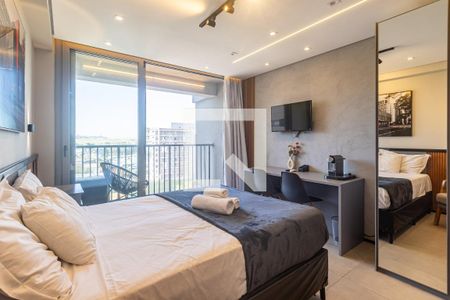 Suíte 1 de kitnet/studio à venda com 1 quarto, 25m² em Indianópolis, São Paulo