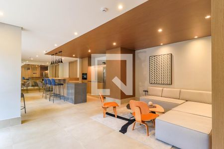 Área Comum - Salão de Festas de apartamento à venda com 1 quarto, 28m² em Jardim das Acacias, São Paulo