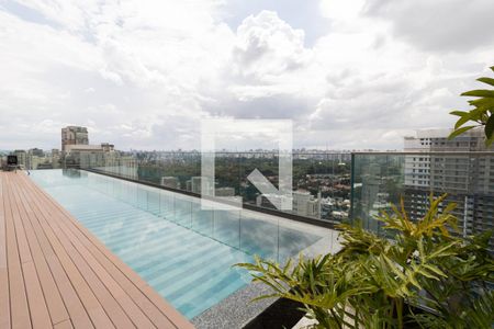 Área comum - Piscina de kitnet/studio para alugar com 1 quarto, 34m² em Indianópolis, São Paulo