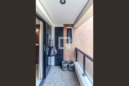 Varanda da Sala de kitnet/studio à venda com 1 quarto, 39m² em Higienópolis, São Paulo