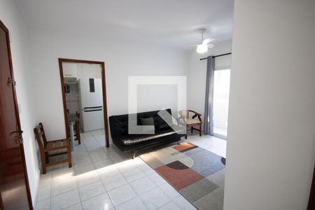 Sala de apartamento para alugar com 1 quarto, 45m² em Vila Caiçara, Praia Grande