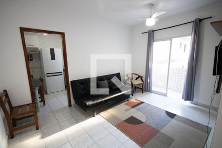 Sala de apartamento para alugar com 1 quarto, 45m² em Vila Caiçara, Praia Grande