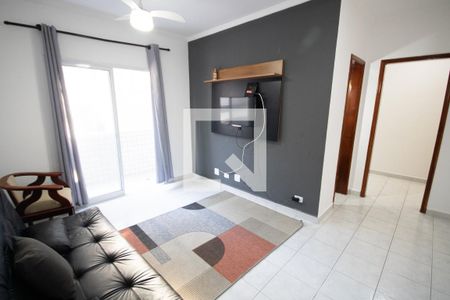 Sala de apartamento para alugar com 1 quarto, 45m² em Vila Caiçara, Praia Grande