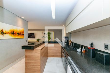 Cozinha de apartamento à venda com 3 quartos, 86m² em Vila da Serra, Nova Lima