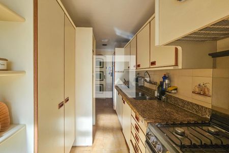 Cozinha de apartamento para alugar com 3 quartos, 144m² em Vila Alzira, Guarujá