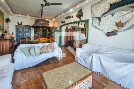 Sala de apartamento para alugar com 3 quartos, 144m² em Vila Alzira, Guarujá