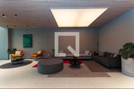 Área Comum - Recepção de kitnet/studio para alugar com 1 quarto, 28m² em Barra Funda, São Paulo