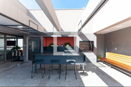 Área comum - Churrasqueira de kitnet/studio para alugar com 1 quarto, 28m² em Barra Funda, São Paulo