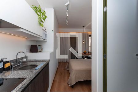 Cozinha Americana de kitnet/studio para alugar com 1 quarto, 28m² em Barra Funda, São Paulo