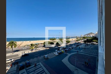 Sala de jantar - vista para a praia de apartamento à venda com 4 quartos, 380m² em Copacabana, Rio de Janeiro