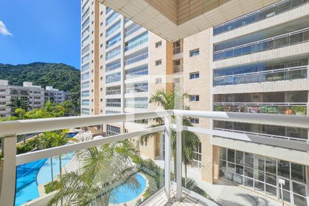 varanda da suíte 3 de apartamento para alugar com 3 quartos, 158m² em Parque Enseada, Guarujá
