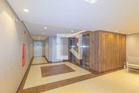 Hall social de apartamento à venda com 1 quarto, 52m² em Centro, Canoas
