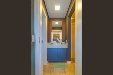 Banheiro de apartamento à venda com 1 quarto, 52m² em Centro, Canoas