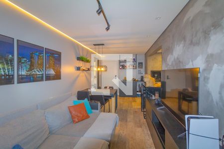 Sala de apartamento à venda com 1 quarto, 52m² em Centro, Canoas