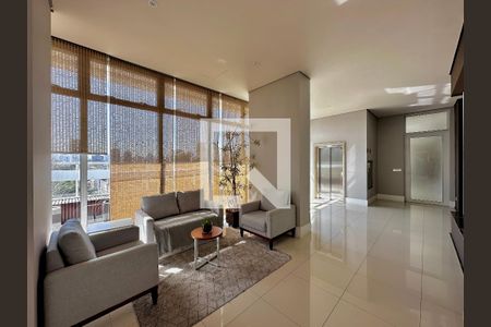Hall Social Bloco  de apartamento à venda com 1 quarto, 48m² em Brooklin, São Paulo