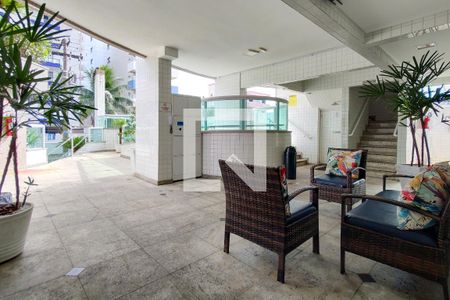Hall de entrada de apartamento para alugar com 3 quartos, 104m² em Guilhermina, Praia Grande