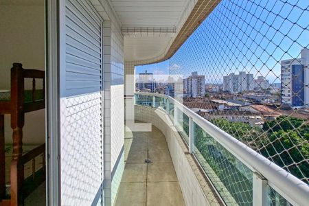 Sacada da Sala de apartamento para alugar com 3 quartos, 104m² em Guilhermina, Praia Grande