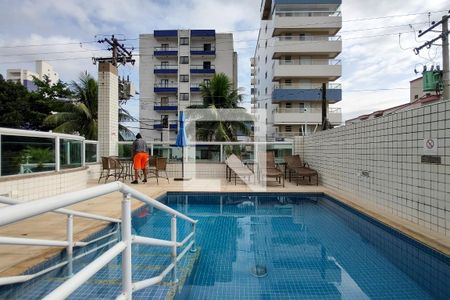 Área comum - Piscina de apartamento para alugar com 3 quartos, 104m² em Guilhermina, Praia Grande
