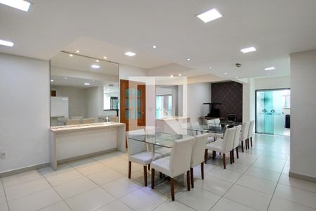 Área comum - Salão de festas de apartamento para alugar com 3 quartos, 104m² em Guilhermina, Praia Grande
