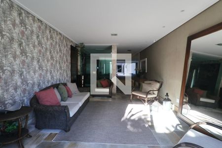 Hall de entrada de apartamento para alugar com 3 quartos, 150m² em Vila Luis Antonio, Guarujá